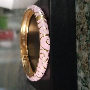 Enamel on Metal Bangle Bracelet